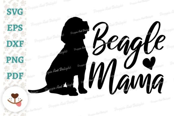 Beagle Mama Svg Design for Crafts and Graphics