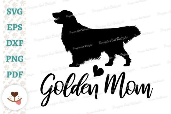 Golden Mom, Golden Retriever Dog Mom Svg