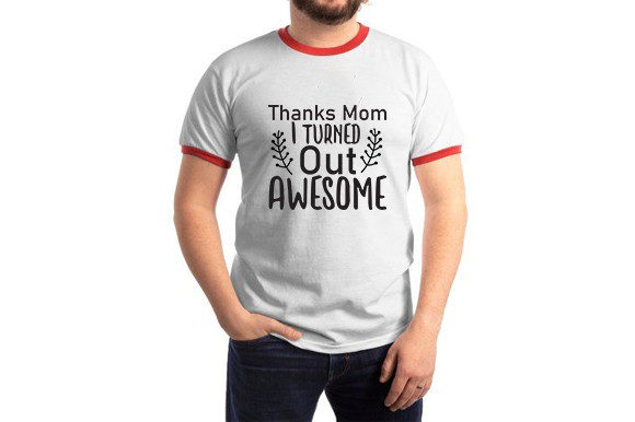 Mother's Day SVG Design, Thanks Mom I Tu