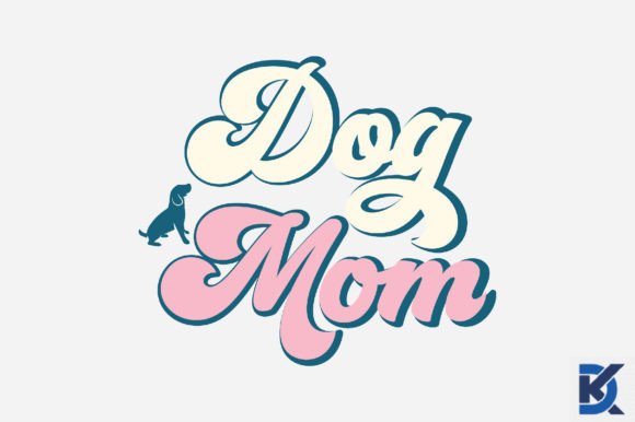 Retro Dog Mom SVG Design for Graphics and Crafts