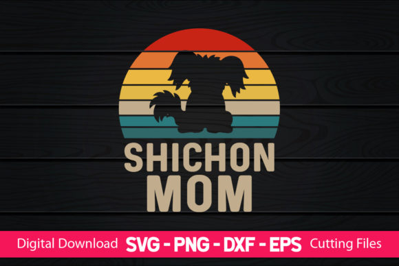Shichon Mom Embroidery Design