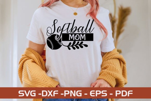 Softball Mom SVG Design for Graphics and Crafts